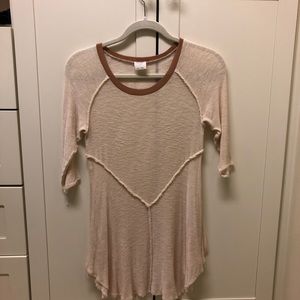 Free People Cream Top